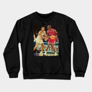 Michael Jordan vs Dell Curry Crewneck Sweatshirt